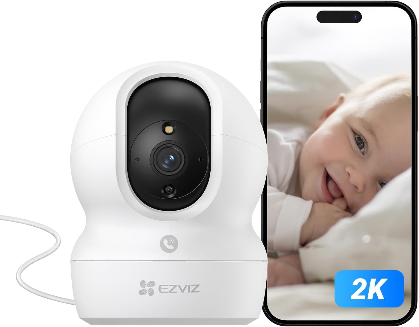 ezviz cp1 pro 2k indoor security camera wifi, 2.4ghz baby monitor wireless with call button, 512gb supports, 360° pan tilt, smart colour night vision, auto tracking, two way audio, sleep mode ezviz cp1 pro 2k indoor security camera wifi, 2.4ghz baby monitor wireless with call button, 512gb supports, 360° pan tilt, smart colour night vision, auto tracking, two way audio, sleep mode
