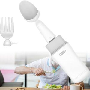 adaptive spoon for parkinson's and arthritis, ideal for elderly and hand tremors, self feeding utensils for weak grip and handicapped, easy to use and handle