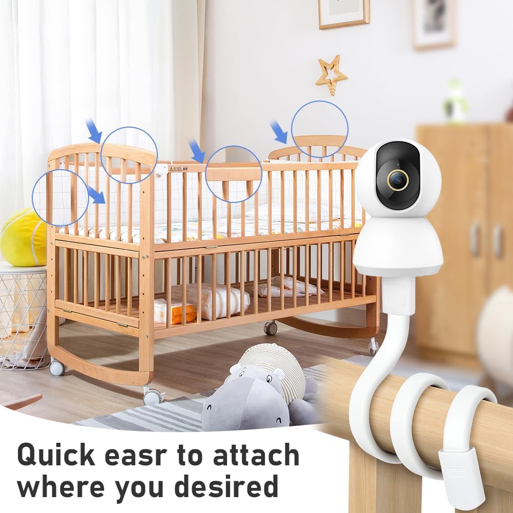 offcup baby surveillance camera stand, universal flexible camera mount and adjustable with 1/4 inch screw, baby monitor stand for cot table room (straight) offcup baby surveillance camera stand, universal flexible camera mount and adjustable with 1/4 inch screw, baby monitor stand for cot table room (straight)