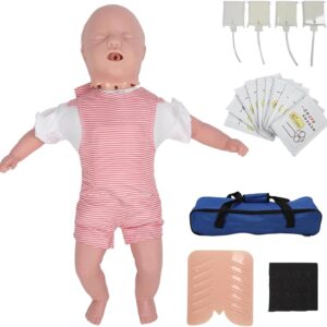 infant cpr manikin for training, cardiopulmonary resuscitation model for first aid training, choking response training dummy