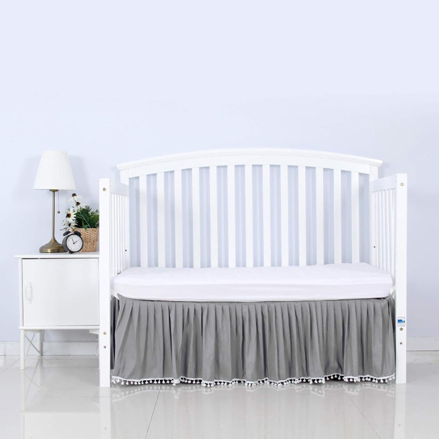 28" x 52" crib skirt, elegant crib skirt, soft toddler bed skirt, comfortable crib bed skirt, nursery decor crib skirts with soft and cozy fabric for babies home nursery room accessories 28" x 52" crib skirt, elegant crib skirt, soft toddler bed skirt, comfortable crib bed skirt, nursery decor crib skirts with soft and cozy fabric for babies home nursery room accessories