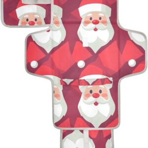 santa clause geometric style reusable baby pee pads with tissue pocket portable diaper changing pad infant travel station kit cambiadores de pa?ales para bebes
