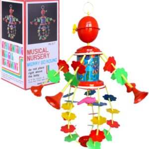 mobile crib bell rotating crib bell | nursery bassinet bedroom living room wall window decor for boys girls preschoolers, holiday gift, mobile toy, accessory