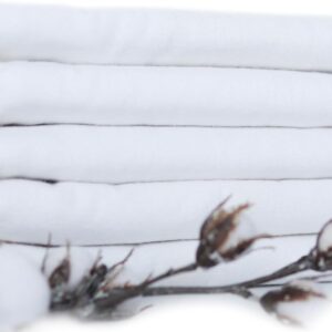 fensilo molleton cloths, pack of 5 flannel nappies made of 100% cotton, 80 x 80 cm, molleton nappies, burp cloths, unisex burp cloths for boys or girls wit 09