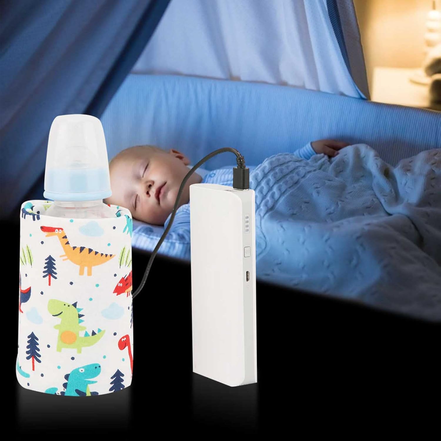 topincn usb baby bottle keep insulation travel milk cover portable warm for infant nutrition cotton spandex mixed material solution for traveling parents (dinosaur) topincn usb baby bottle keep insulation travel milk cover portable warm for infant nutrition cotton spandex mixed material solution for traveling parents (dinosaur)