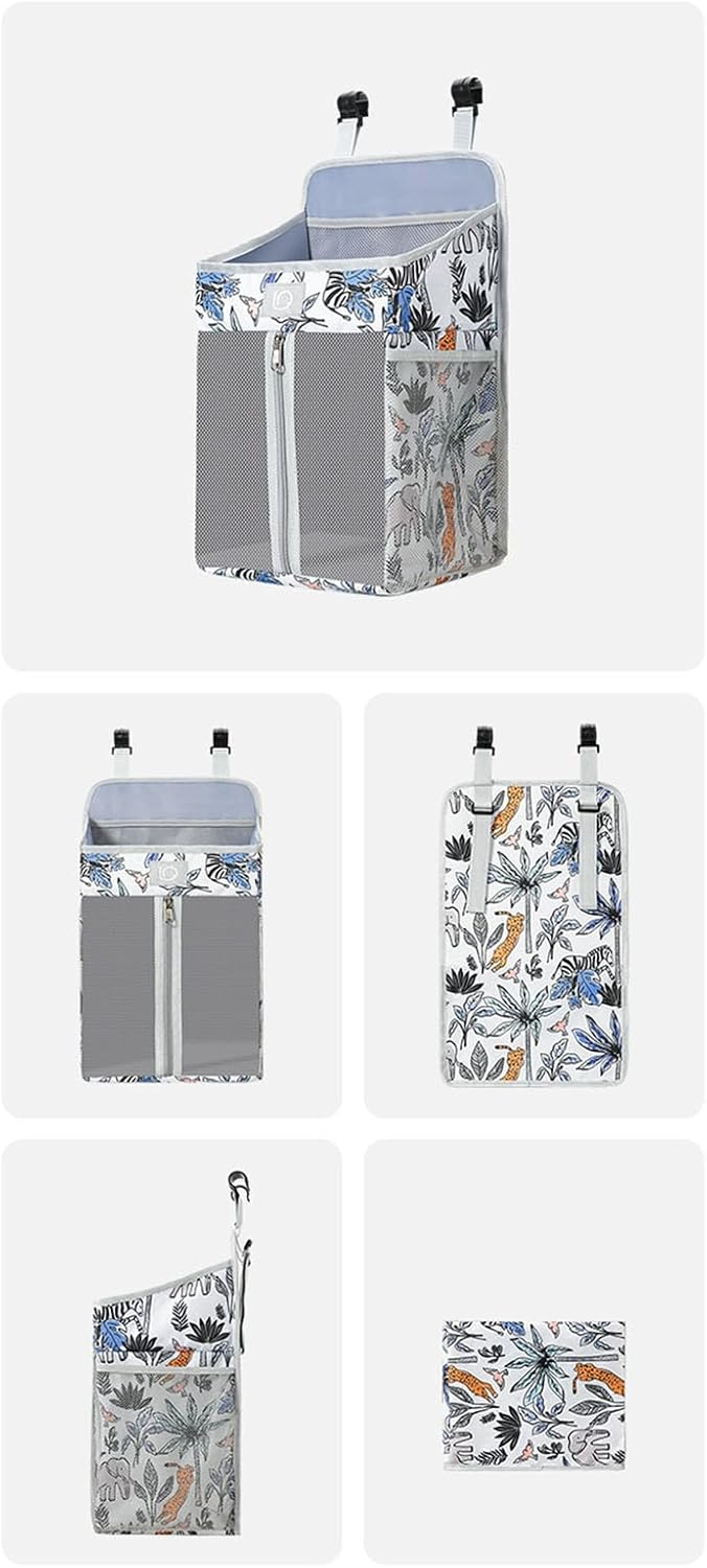 baby accessory hanging bag for nursery bedsides storage water resistant oxford cloth organizers with side pocket oxford fabric diaper storage organizers baby accessory hanging bag for nursery bedsides storage water resistant oxford cloth organizers with side pocket oxford fabric diaper storage organizers