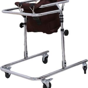 adjustable height walker with seat, mobility aid for rehabilitation and support, ideal for kids with cerebral palsy