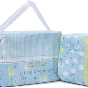 littleforbig adult printed diaper 10 pieces little dreamers (large 91 116 cm)