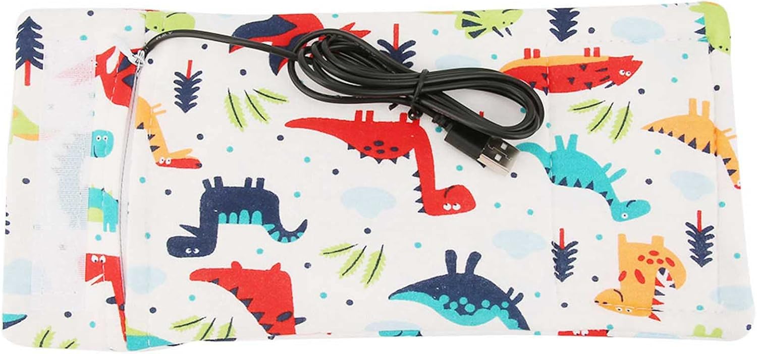 topincn usb baby bottle keep insulation travel milk cover portable warm for infant nutrition cotton spandex mixed material solution for traveling parents (dinosaur) topincn usb baby bottle keep insulation travel milk cover portable warm for infant nutrition cotton spandex mixed material solution for traveling parents (dinosaur)