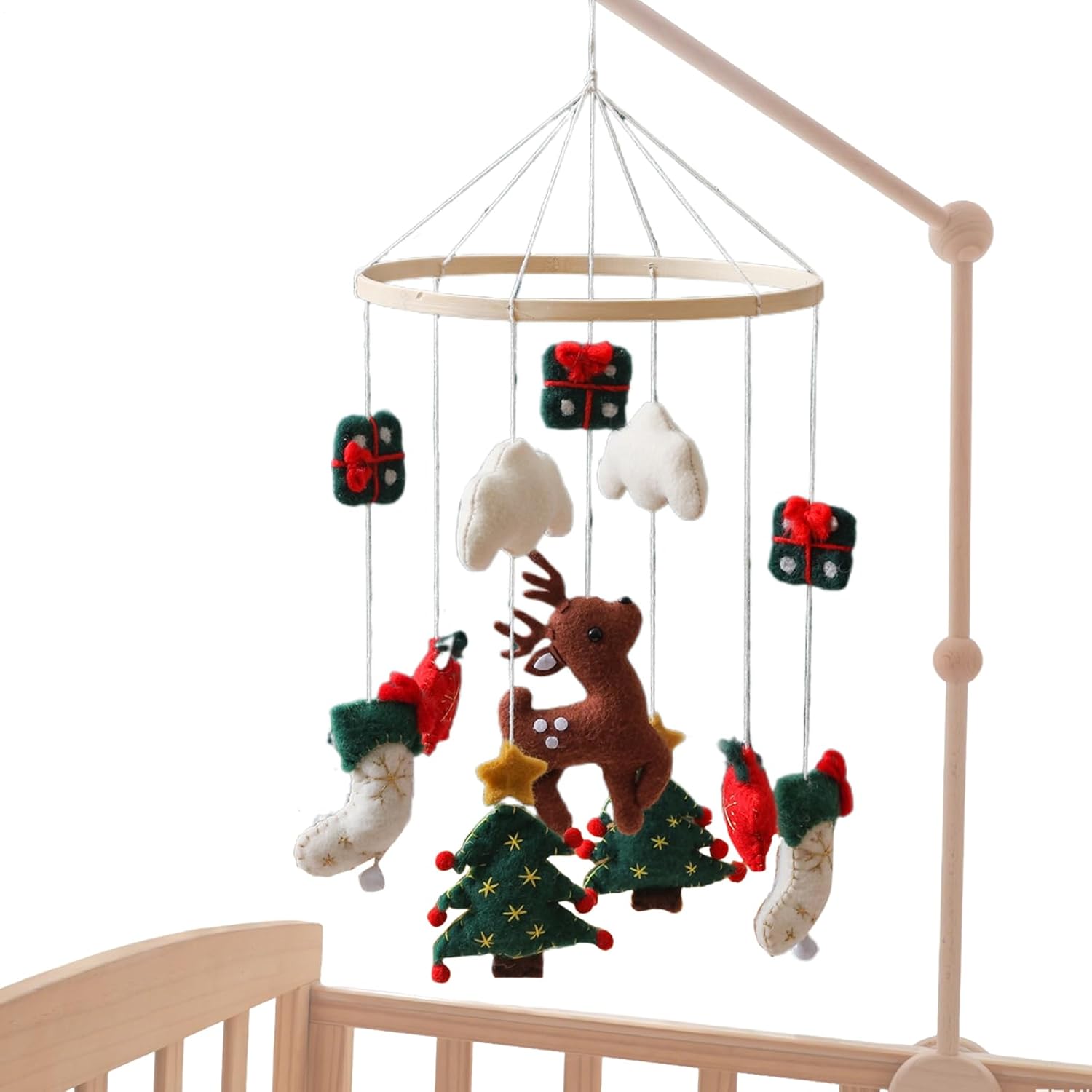 mobile for crib, mobile christmas nativity scene with villatrendier and tree, wind hanging decoration for bedroom, kids room, holiday wall decor, room display mobile for crib, mobile christmas nativity scene with villatrendier and tree, wind hanging decoration for bedroom, kids room, holiday wall decor, room display