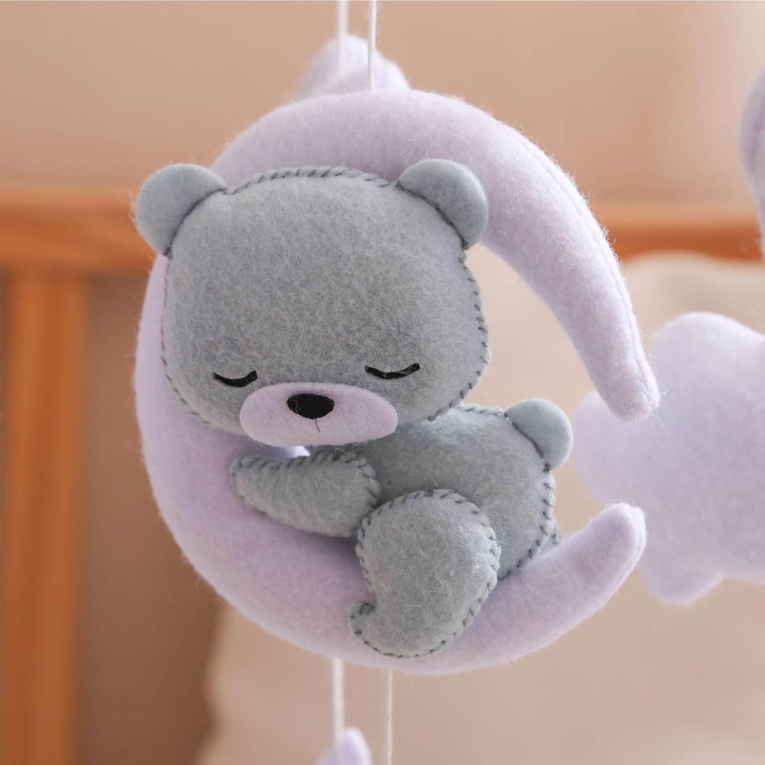 crib mobile with bear theme nursery decor for babies | lightweight portable design with soothing sounds, perfect for bassinet bedroom wall decoration and engagement crib mobile with bear theme nursery decor for babies | lightweight portable design with soothing sounds, perfect for bassinet bedroom wall decoration and engagement