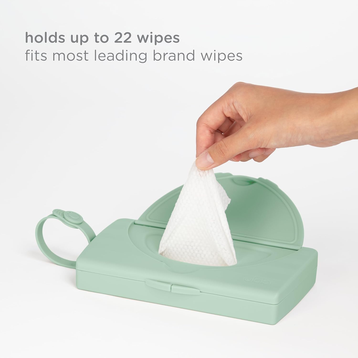 ubbi on the go baby wipes dispenser, portable wipes container for travel, nappy bag accessory must have for newborns, reusable wipes holder, sage green ubbi on the go baby wipes dispenser, portable wipes container for travel, nappy bag accessory must have for newborns, reusable wipes holder, sage green