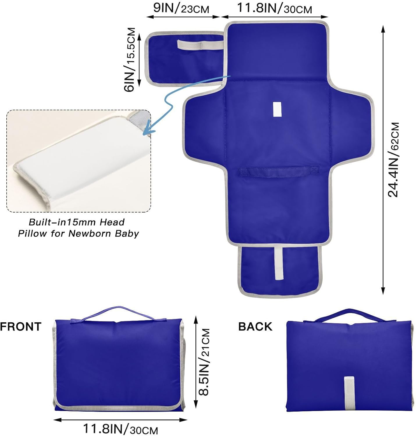 navy dark blue solid color pure plain reusable changing mat with tissue pocket portable changing pad for baby infant travel station kit cambiador de pa?ales para bebes navy dark blue solid color pure plain reusable changing mat with tissue pocket portable changing pad for baby infant travel station kit cambiador de pa?ales para bebes