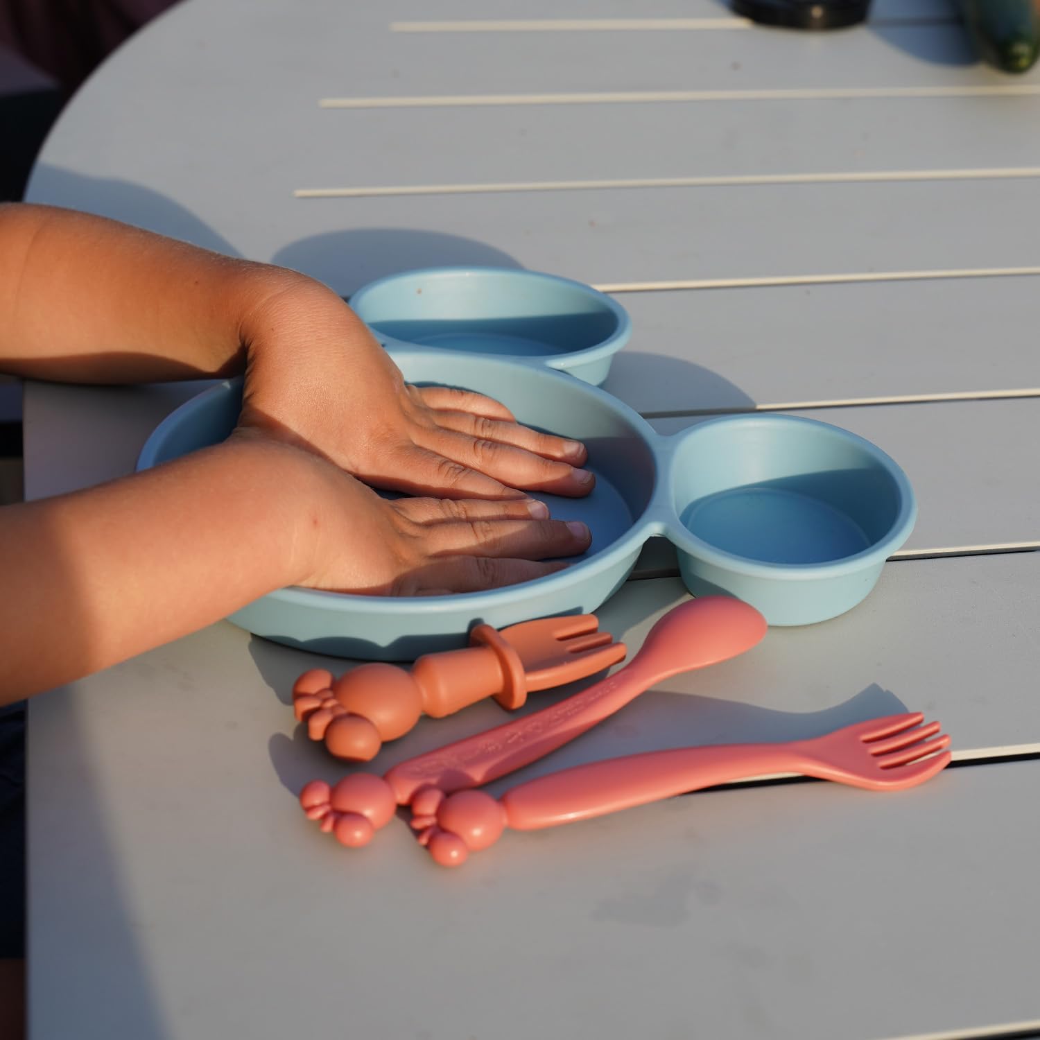 disney mickey children's tableware set divided plate bowl spoon fork and 360° learning cup fun and practical design for baby meals disney mickey children's tableware set divided plate bowl spoon fork and 360° learning cup fun and practical design for baby meals