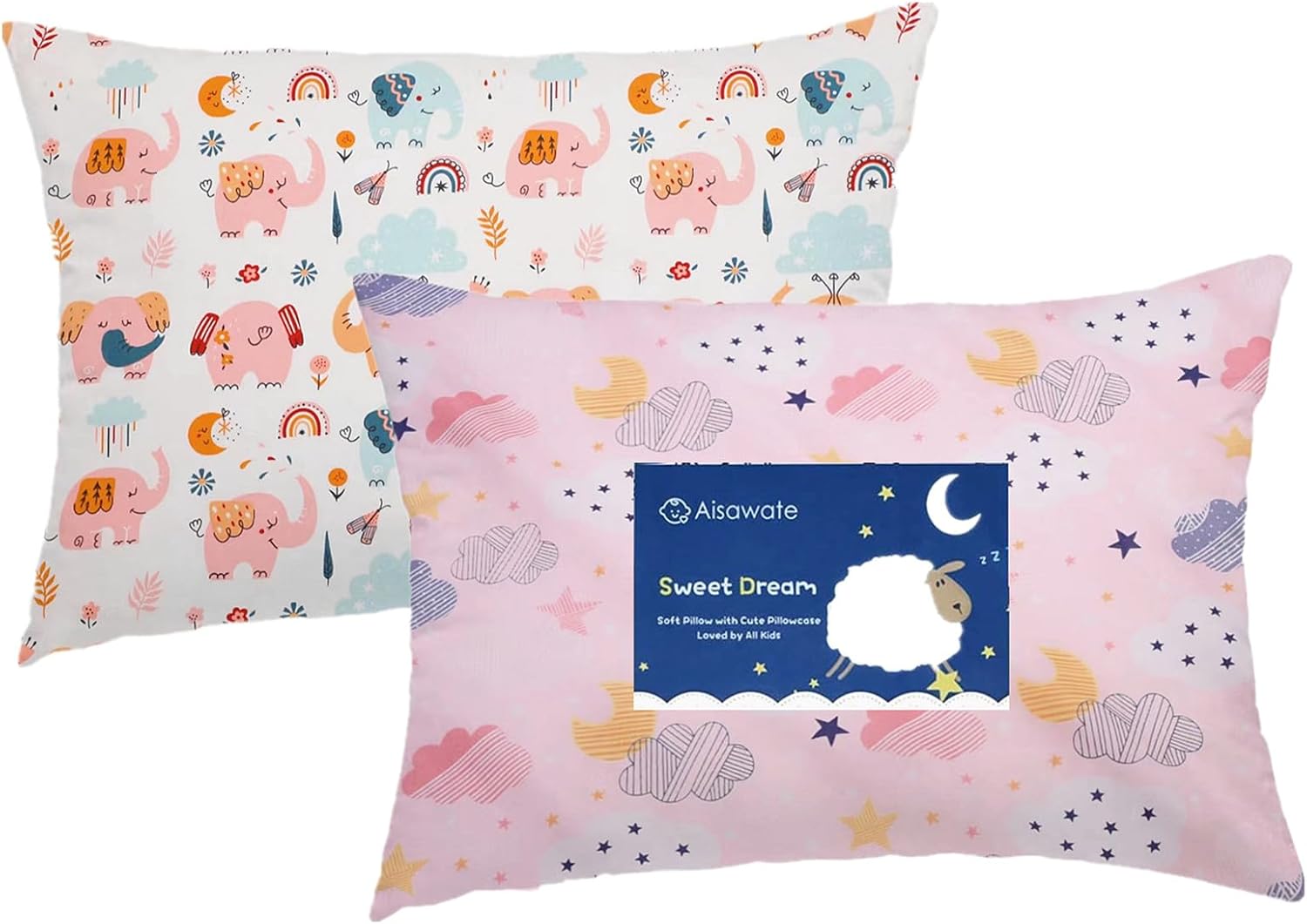 baby toddler pillow case 2 pack 100% cotton pillow cover cot bed pillow pair cases 40x60cm soft baby pillow case for girl bedding gifts for kids travel pillow pillowcase(elephant+pink cloud) baby toddler pillow case 2 pack 100% cotton pillow cover cot bed pillow pair cases 40x60cm soft baby pillow case for girl bedding gifts for kids travel pillow pillowcase(elephant+pink cloud)