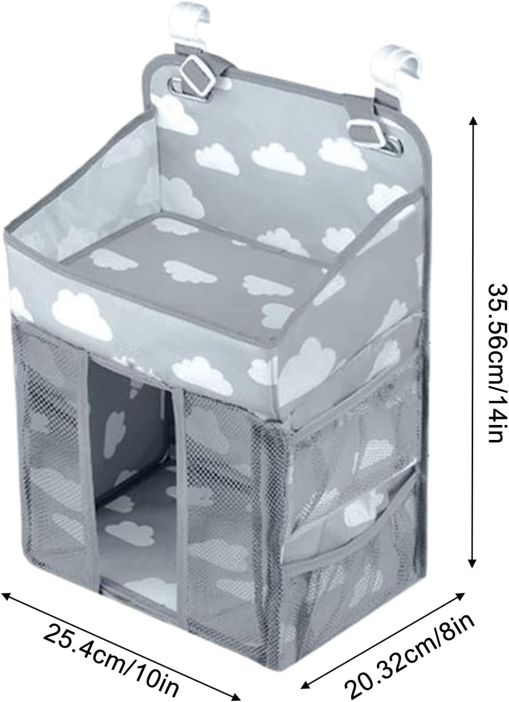 diaper holder crib waterproof baby organizer for nursery, stable storage stacker, adjustable multi pocket storage, portable crib accessories for diapers, wipes, bottles, clothes, toys diaper holder crib waterproof baby organizer for nursery, stable storage stacker, adjustable multi pocket storage, portable crib accessories for diapers, wipes, bottles, clothes, toys