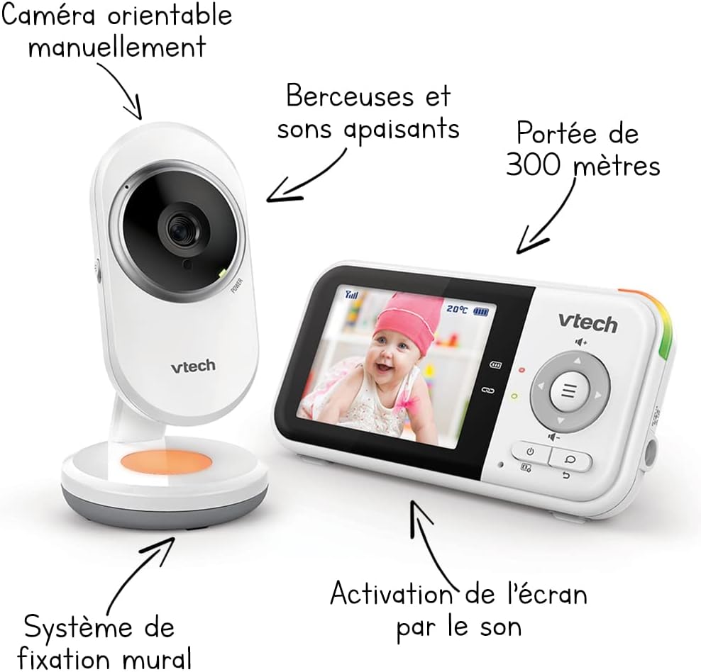 vtech bm3254 baby monitor video clear plus night light and lullaby display 2.8 inch baby monitor audio version fr vtech bm3254 baby monitor video clear plus night light and lullaby display 2.8 inch baby monitor audio version fr