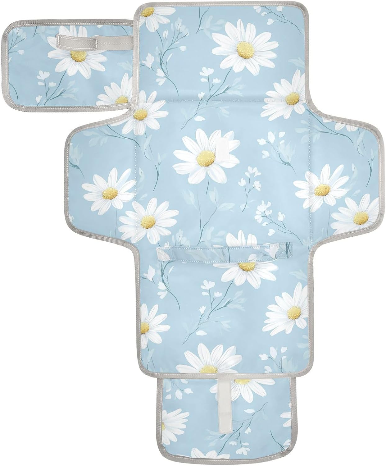 daisy baby blue reusable changing pad covers with tissue pocket diaper changing pad portable infant travel station kit cambiador de pa?ales para bebes daisy baby blue reusable changing pad covers with tissue pocket diaper changing pad portable infant travel station kit cambiador de pa?ales para bebes