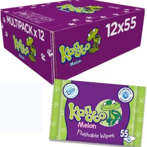 kandoo melon nappy refill pack 0 f 12, total 660 wipes