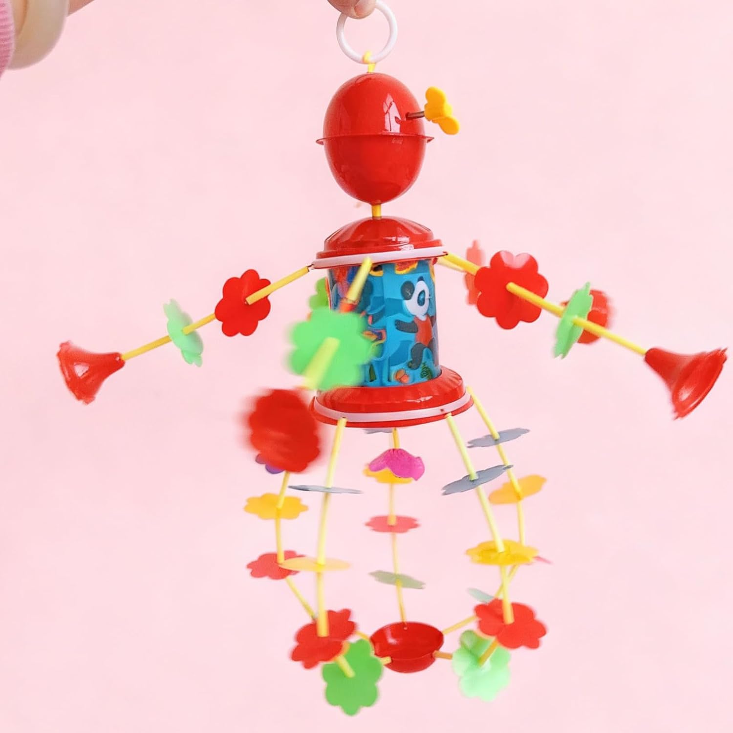 crib mobile wind up rotating soothing decor, kids crib bell decor accessory, development toy for boys girls preschoolers, nursery bassinet bedroom living room wall window crib mobile wind up rotating soothing decor, kids crib bell decor accessory, development toy for boys girls preschoolers, nursery bassinet bedroom living room wall window