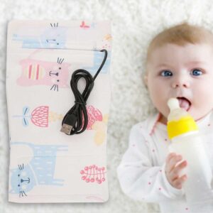 topincn baby bottle usb keep insulation blanket travel milk portable warm for infant nutrition cotton spandex mixed blend perfect solution for baby