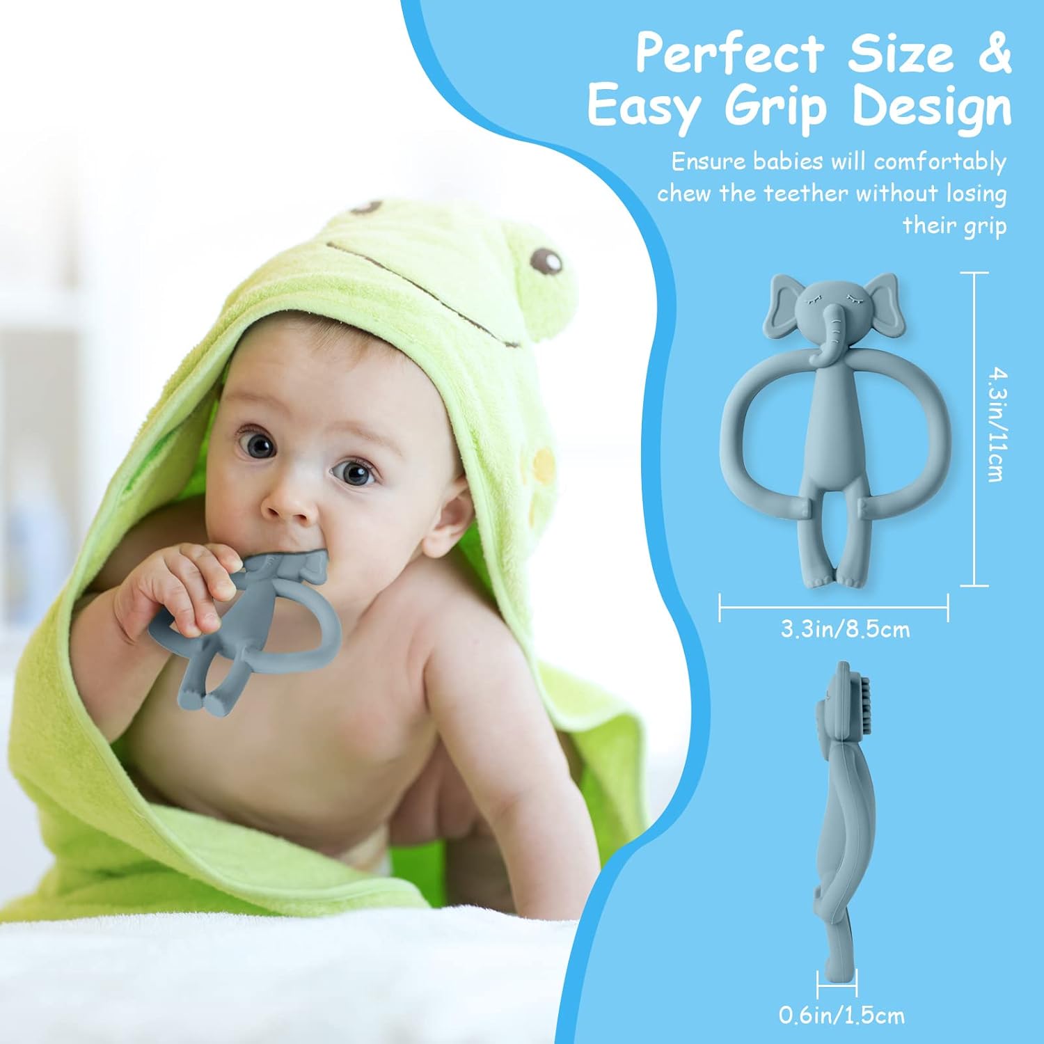 vicloon baby teething toy, pack of 2 baby toys and teething aid for 3 6 9 months, children's toothbrush teething aid, silicone teething ring, bpa free, baby teething toy for boys and girls, from 3 vicloon baby teething toy, pack of 2 baby toys and teething aid for 3 6 9 months, children's toothbrush teething aid, silicone teething ring, bpa free, baby teething toy for boys and girls, from 3