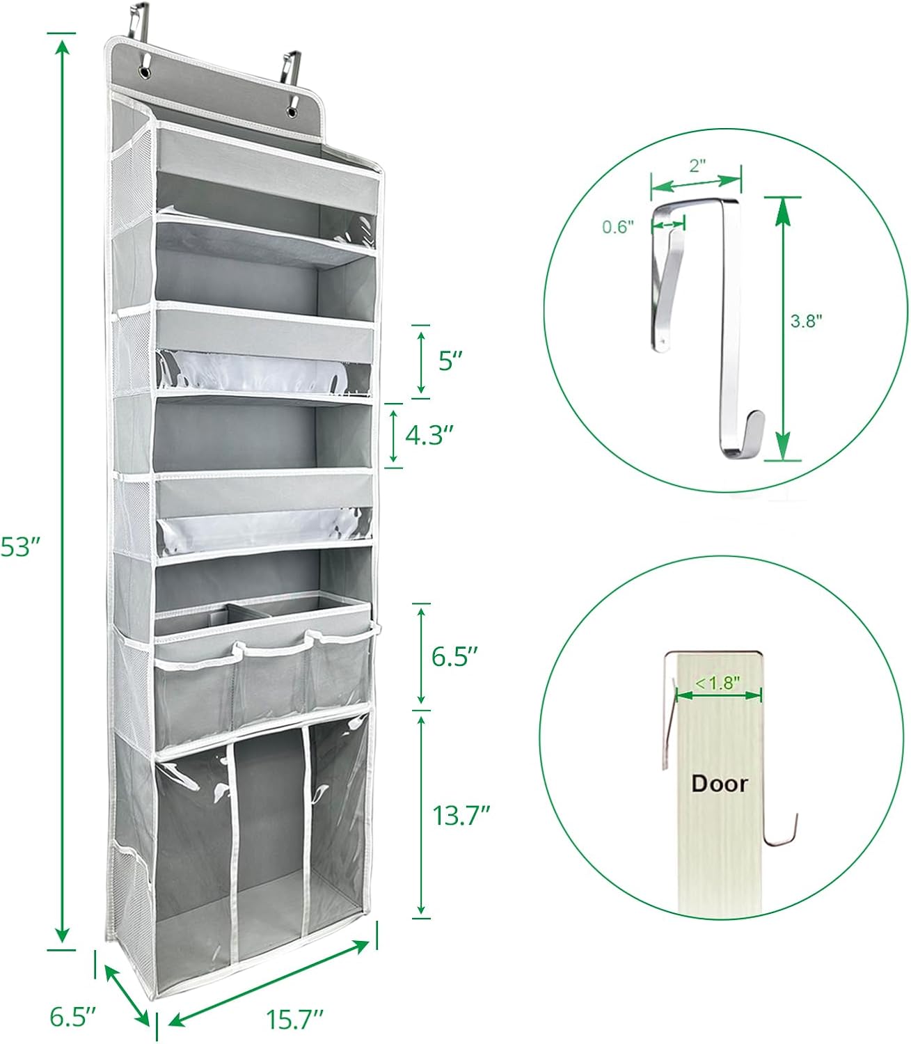 door hanging storage organizer with 3 containers, 1 moveable baby diaper bag, 1 large capacity, 10 side pockets, bedroom door storage for nursery door hanging storage organizer with 3 containers, 1 moveable baby diaper bag, 1 large capacity, 10 side pockets, bedroom door storage for nursery