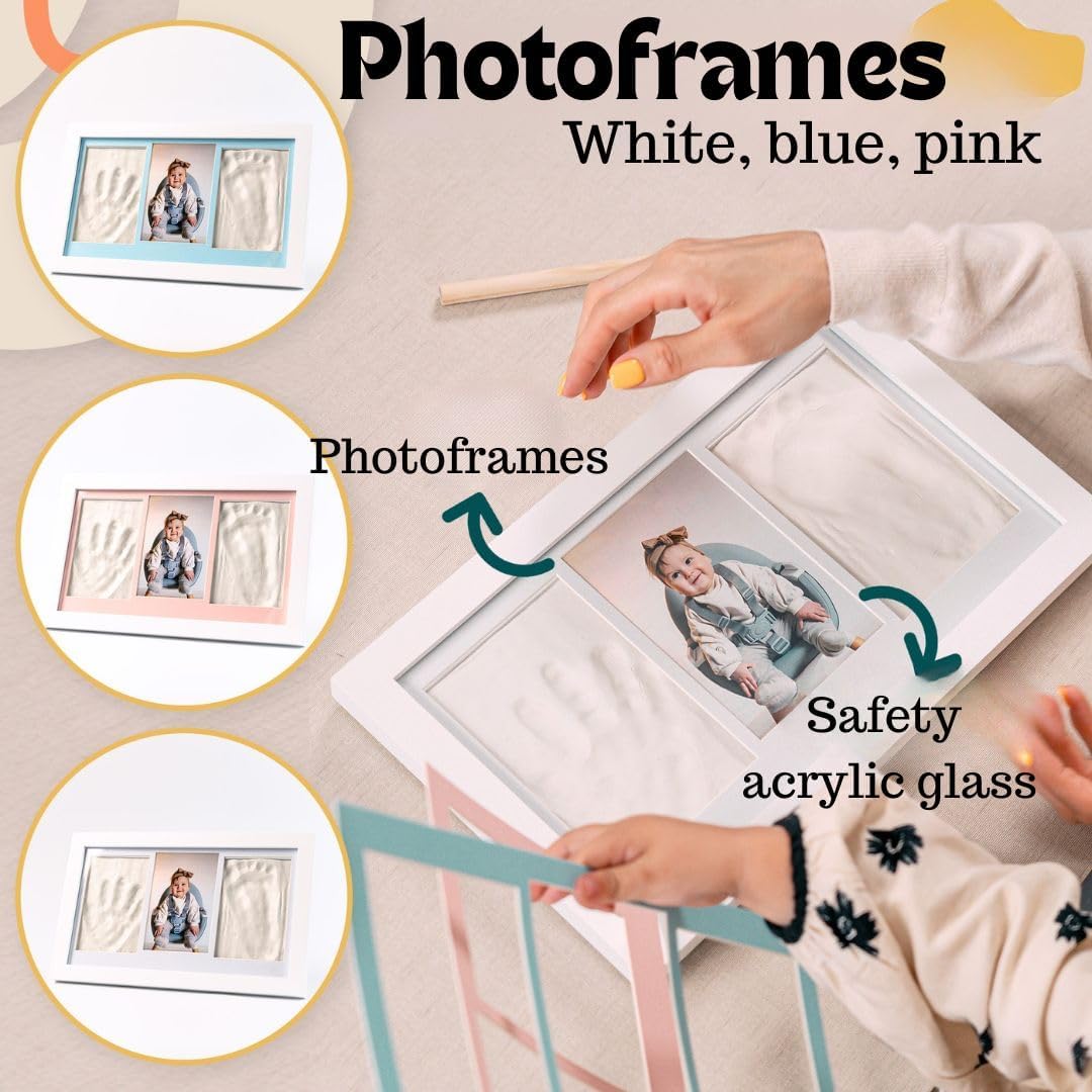 frame footprints newborn baby. original gift and souvenir picture for birth, christening, babies, newborn, pregnant, baby shower, photo kit for baby boy, girl with clay frame footprints newborn baby. original gift and souvenir picture for birth, christening, babies, newborn, pregnant, baby shower, photo kit for baby boy, girl with clay