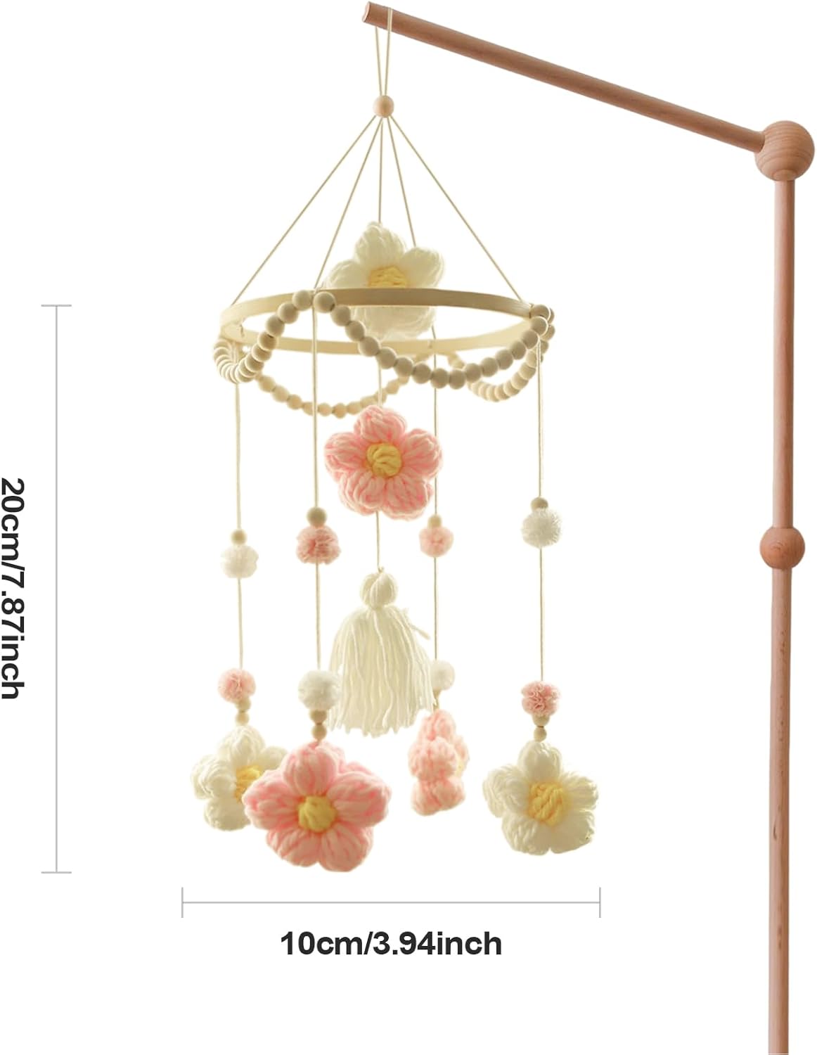 crib mobile, nursery hanging decor, baby sensory toy, soft felt material, wooden frame structure, for bedroom living room daycare window wall, 7.87x3.94x3.94 in crib mobile, nursery hanging decor, baby sensory toy, soft felt material, wooden frame structure, for bedroom living room daycare window wall, 7.87x3.94x3.94 in