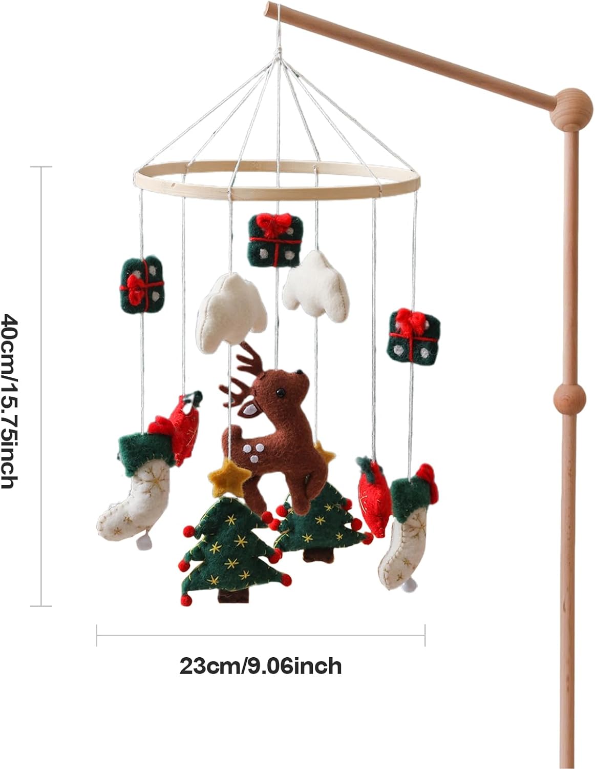 crib mobile for boys christmas nursery mobile for crib wind chime, felt reindeer christmas tree nursery decor for children's room birthday bedroom girls play wall crib mobile for boys christmas nursery mobile for crib wind chime, felt reindeer christmas tree nursery decor for children's room birthday bedroom girls play wall
