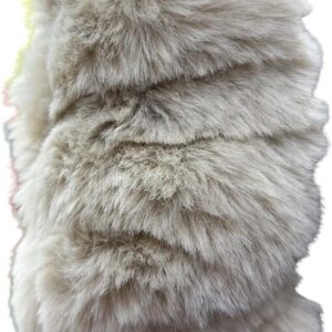 roma pram hood fur – feather | faux fur trim for stroller canopy | universal fit winter pram accessory
