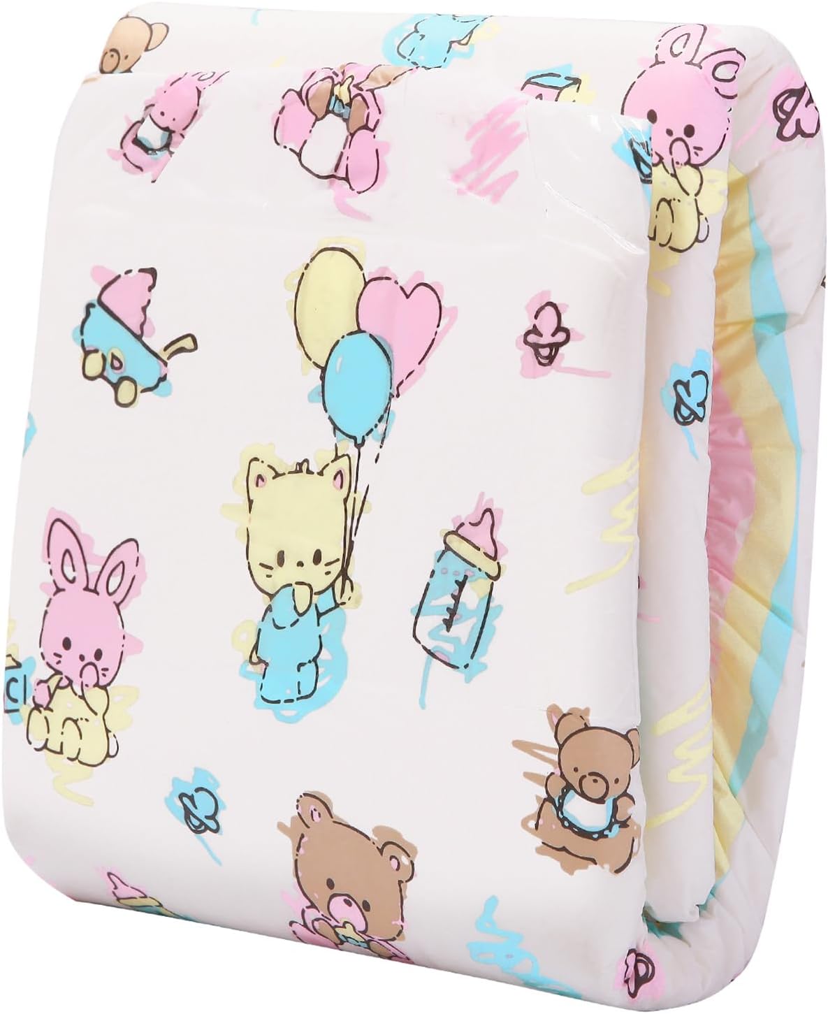 littleforbig adult printed diaper 10 pieces baby cuties (x large 121 142 cm) littleforbig adult printed diaper 10 pieces baby cuties (x large 121 142 cm)