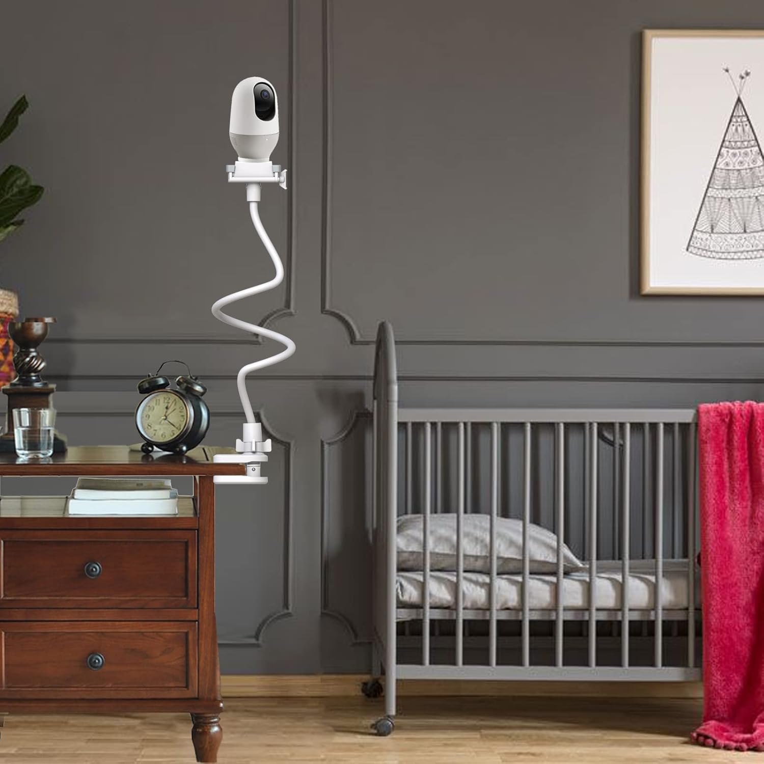 baby camera holder baby monitor mount stand compatible with hellobaby/blemil/jeeber/nooie/momcozy/ghb/boifun/motorola/bt/dr.care/adjustable flexible monitor stand baby for most 1/4" camera baby camera holder baby monitor mount stand compatible with hellobaby/blemil/jeeber/nooie/momcozy/ghb/boifun/motorola/bt/dr.care/adjustable flexible monitor stand baby for most 1/4" camera