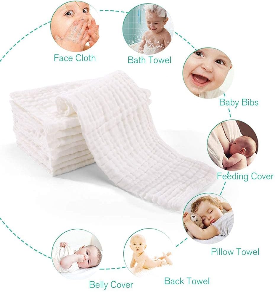 dudu n girlie pack of 12 100% cotton small muslin squares – breathable & soft baby burp cloths extra large – newborn essential muslin face cloths 70cm x 70cm, pink. dudu n girlie pack of 12 100% cotton small muslin squares – breathable & soft baby burp cloths extra large – newborn essential muslin face cloths 70cm x 70cm, pink.