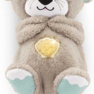 fisher price soothe 'n snuggle otter | newborn baby toys & new baby gifts | plush soft toys for babies with light and sound machine | baby girl and baby boy gifts | newborn essentials, fxc66