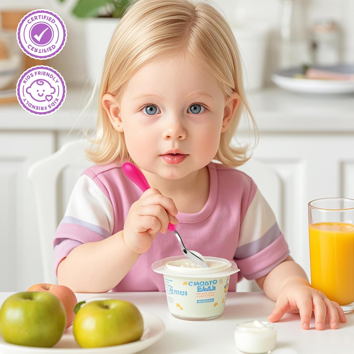 lehoo castle toddler fork and spoon set, 6pcs stainless steel children's cutlery kids cutlery flatware, incudes3 x spoons, 3 x forks (no knives lehoo castle toddler fork and spoon set, 6pcs stainless steel children's cutlery kids cutlery flatware, incudes3 x spoons, 3 x forks (no knives