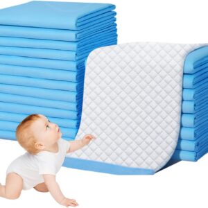 100pcs disposable changing pads for baby 13x17.7" soft quick absorbing nonwoven baby changing pad for babies, adults and pets, xmas decorations