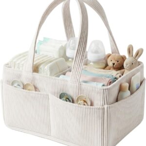 nappy caddy baby diaper caddy organiser portable washable newborn essentials storage basket baby shower gifts for diaper changing 37x23x20cm