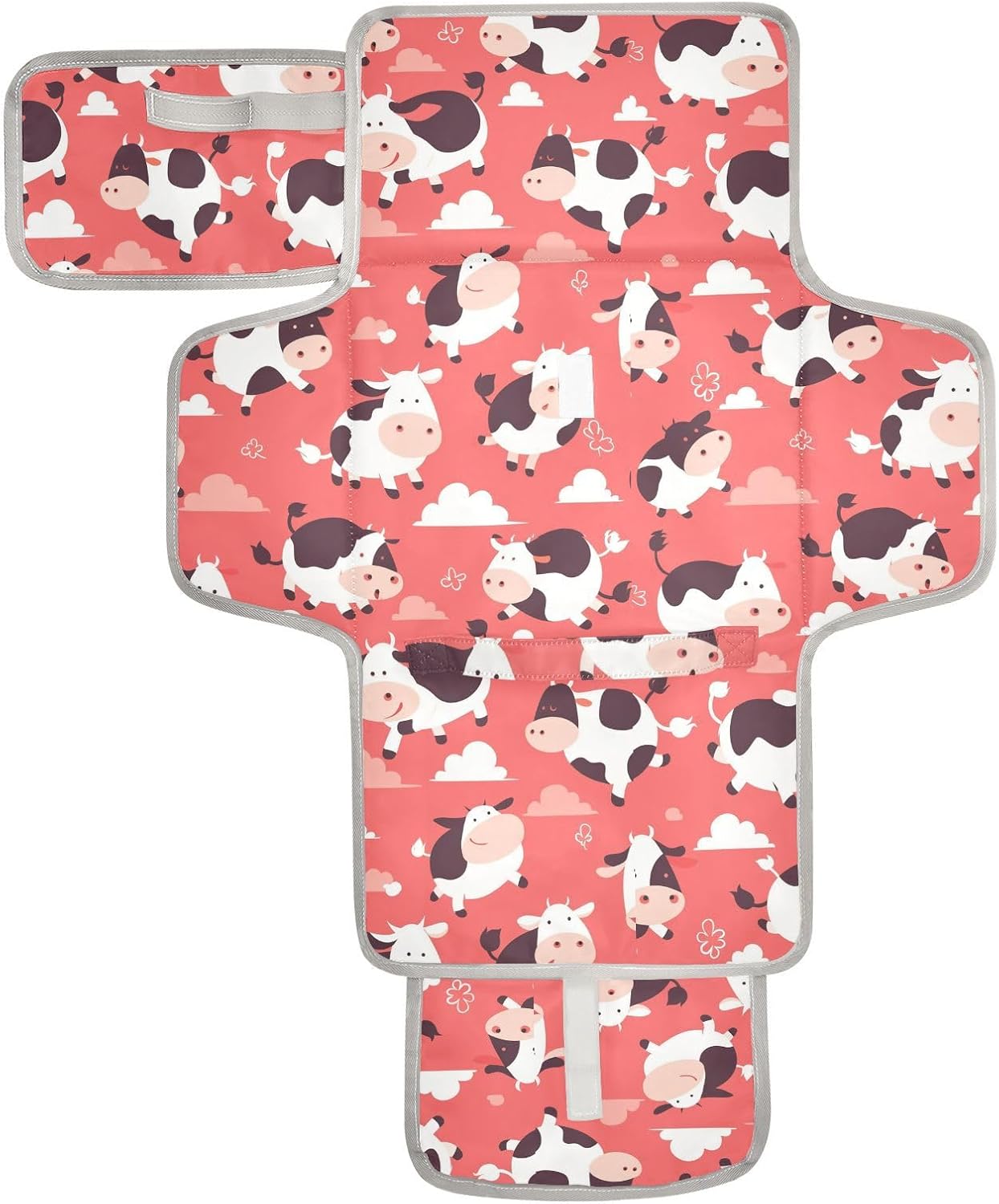 reusable changing table pads with tissue pocket travel changing pad for baby infant travel station kit flying cow pink heart reusable changing table pads with tissue pocket travel changing pad for baby infant travel station kit flying cow pink heart