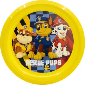 paw patrol reusable children's plastic plate