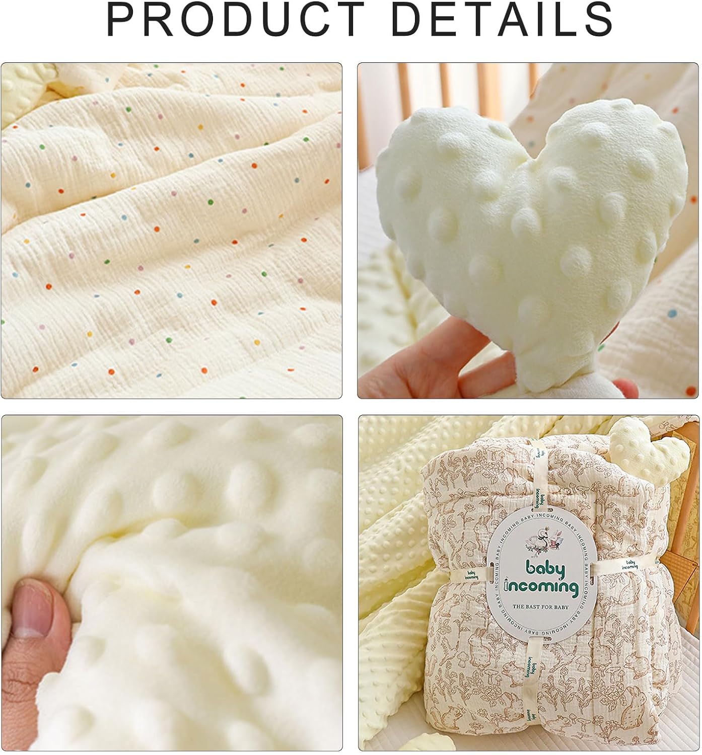 plush thickened security blanket thickened comfort blanket cotton wrap unisex baby blanket excellent for fall & winter plush thickened security blanket thickened comfort blanket cotton wrap unisex baby blanket excellent for fall & winter