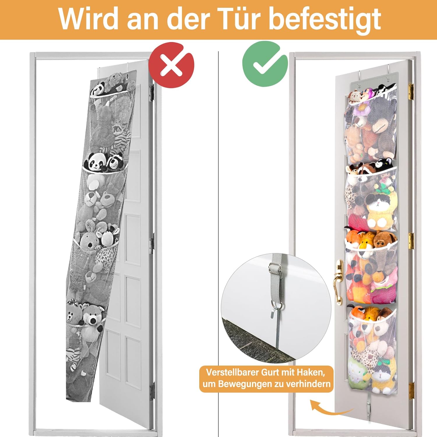 animal storage over door, hanging toy organizer, plush doll & bear baby accessory holder idea for nursery, 12 inch wide mesh bag for bi fold door closet girl boy kid room animal storage over door, hanging toy organizer, plush doll & bear baby accessory holder idea for nursery, 12 inch wide mesh bag for bi fold door closet girl boy kid room