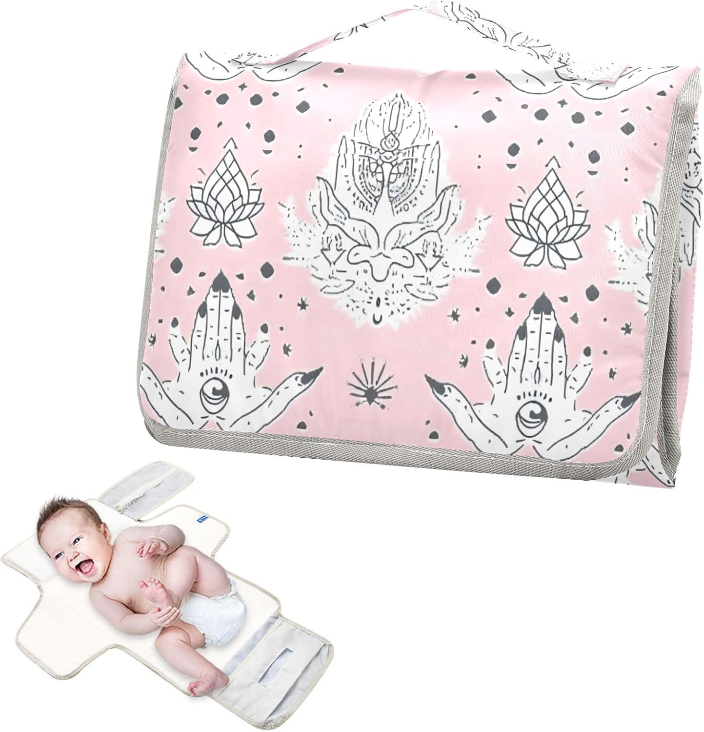 reusable baby changing pads with tissue pocket portable diaper changing pad infant travel station kit boho mystery peach reusable baby changing pads with tissue pocket portable diaper changing pad infant travel station kit boho mystery peach