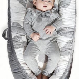 eaq baby nest pod for newborn,baby sleep pod soft breathable 100% cotton napping or traveling for 0 12 months,travel & baby essential gift for newborn