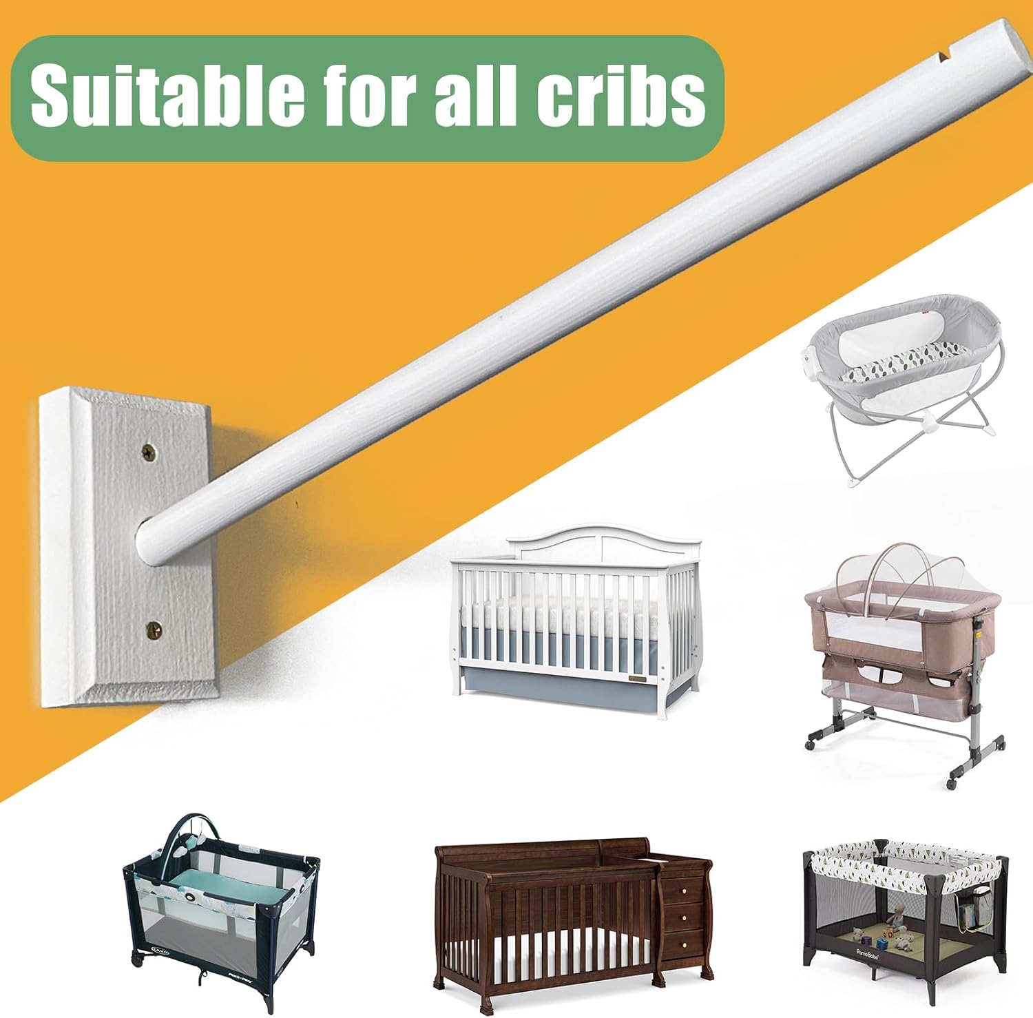 crib mobile wooden arm, wall mounted suitable for all cribs 100% natural larch hanger nusery decor baby room safe holder(mobile is not included crib mobile wooden arm, wall mounted suitable for all cribs 100% natural larch hanger nusery decor baby room safe holder(mobile is not included
