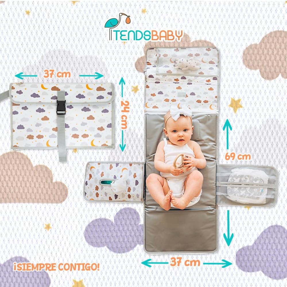 portable baby changing pad xl waterproof folding changing pad ideal as gift for newborn the diaper changing pad is a detachable bag with 6 pockets as a toiletry bag for baby items portable baby changing pad xl waterproof folding changing pad ideal as gift for newborn the diaper changing pad is a detachable bag with 6 pockets as a toiletry bag for baby items