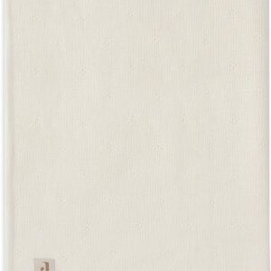 jollein cosy knit baby blanket, ivory velvet, 75 x 100 cm, 60% cotton, 40% acrylic, inner, 100% polyester, for baby cot, 2.0 tog, oeko tex certified, knitted pattern