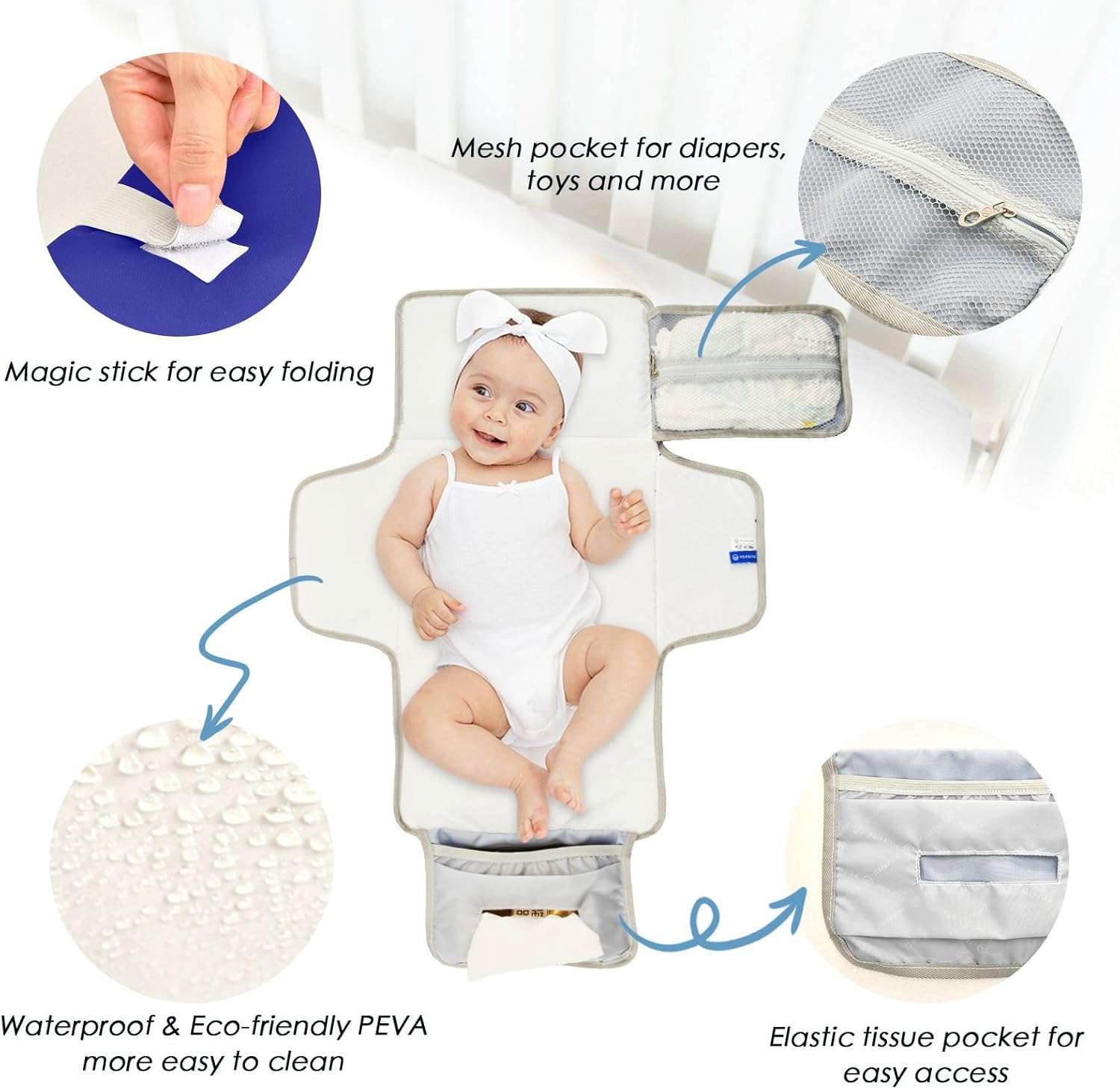 navy dark blue solid color pure plain reusable changing mat with tissue pocket portable changing pad for baby infant travel station kit cambiador de pa?ales para bebes navy dark blue solid color pure plain reusable changing mat with tissue pocket portable changing pad for baby infant travel station kit cambiador de pa?ales para bebes