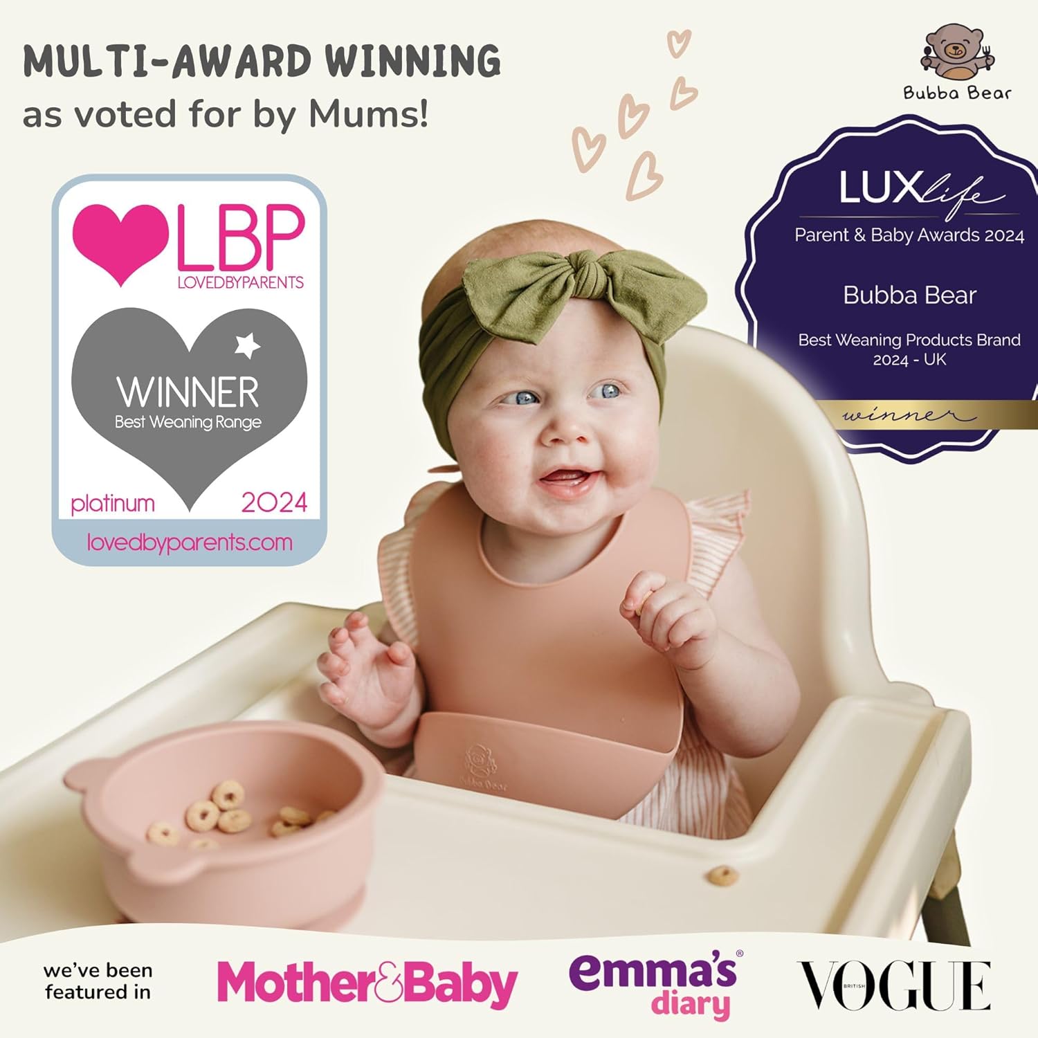 bubba bear silicone baby crockery set, non slip children's crockery set with suction cup, 11 pieces bpa free learning to eat cutlery sets with spoon, fork, bowl, bib, cup, drinking cup (dusty pink) bubba bear silicone baby crockery set, non slip children's crockery set with suction cup, 11 pieces bpa free learning to eat cutlery sets with spoon, fork, bowl, bib, cup, drinking cup (dusty pink)