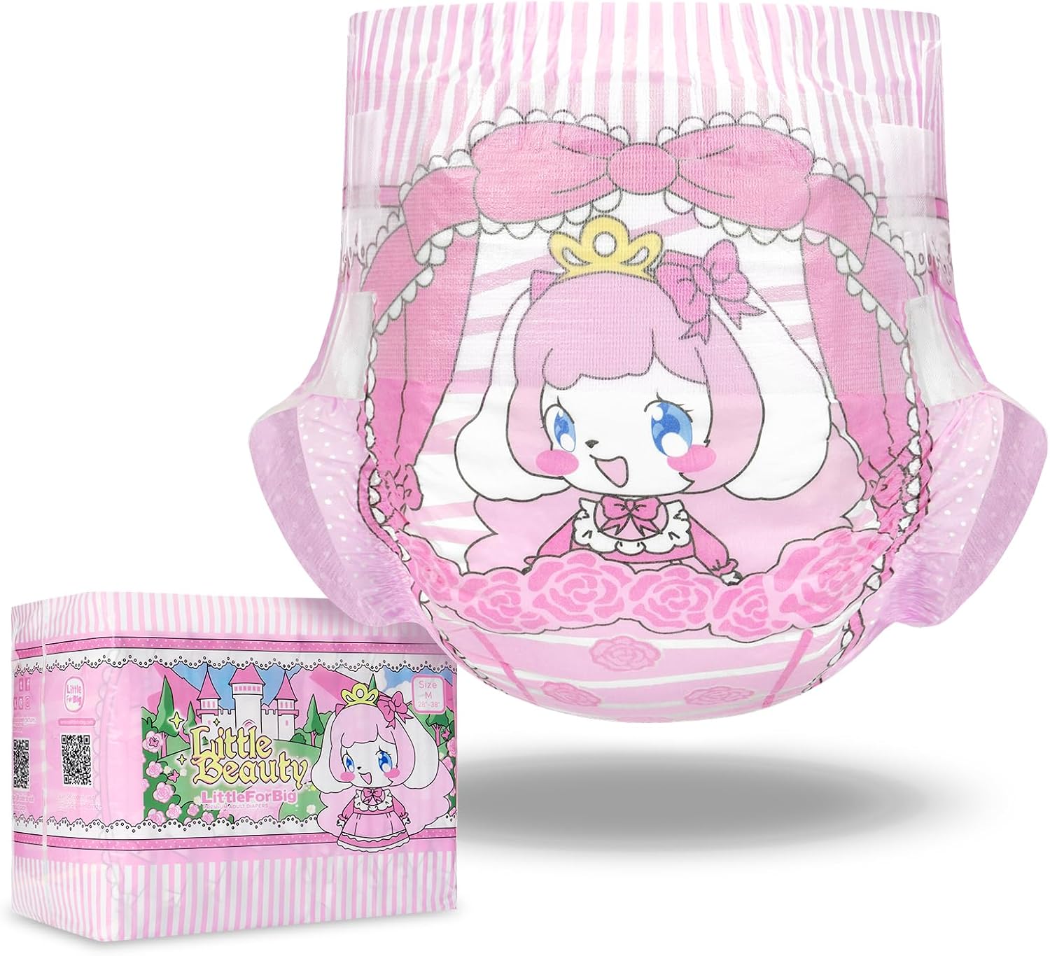 littleforbig adjustable hook and loop fastener closure adult printed cloth back diaper 10 pieces little beauty (medium 71 96 cm) littleforbig adjustable hook and loop fastener closure adult printed cloth back diaper 10 pieces little beauty (medium 71 96 cm)